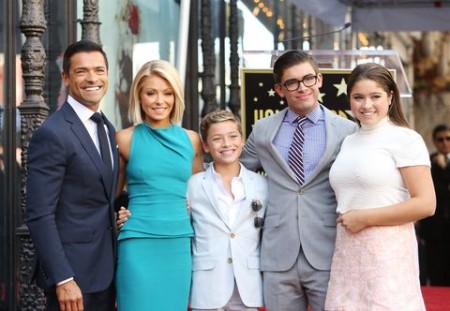 Michael Consuelos with his family
