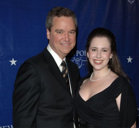 Sam Haskell with his daughter, Mary Lane Haskell at Brad Garrett and Ray Romano Host Gala Fundraising campaign