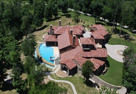 Kenny's home, Bella Luce aerial view.