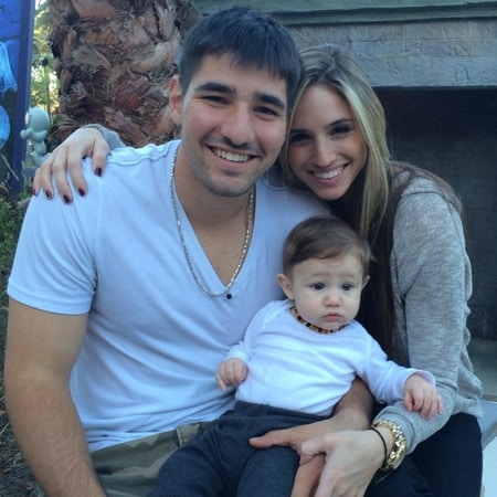 Nicholas Castellanos with his former wife Vanessa Hernandez and his son Liam Castellanos