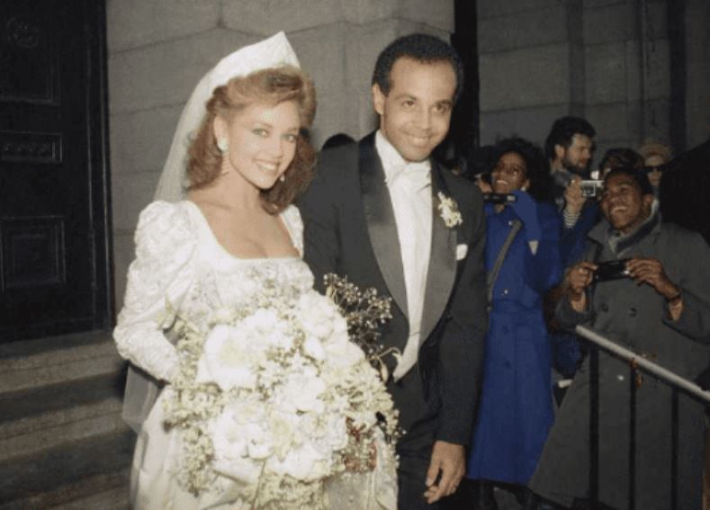 Devin Hervey's parents, Vanessa L. Williams and Ramon Hervey at the time of their nuptial