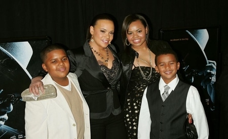 Chyna Tahjere Griffin with her mother Faith Evans and her siblings