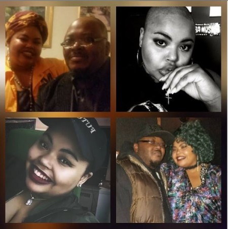Chyna Tahjere Griffin with her biological father Kiyamma Griffin showed in a photo collage
