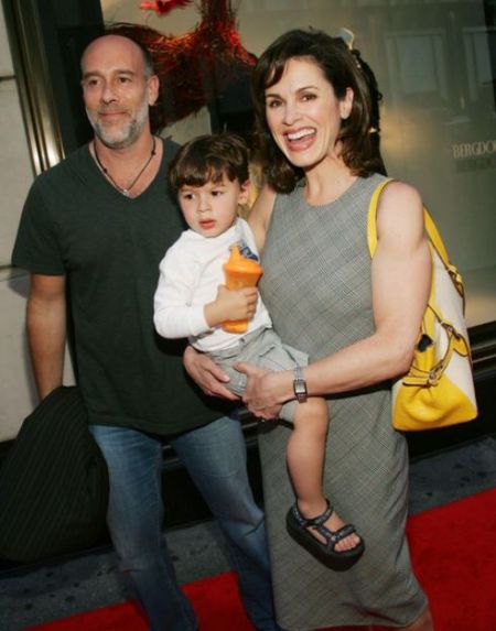 Zachary with his parents, Elizabeth Vargas and Marc Cohn at a party for Madonna's new children book, Lotsa De Casha