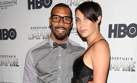 Omari Hardwick and his wife Jennifer Pfautch at HBO's Boardwalk Empire promotion where he hits back at criticism