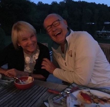 Image: Andrea and Harry having dinner time together. Source: Instagram @andijoyce
