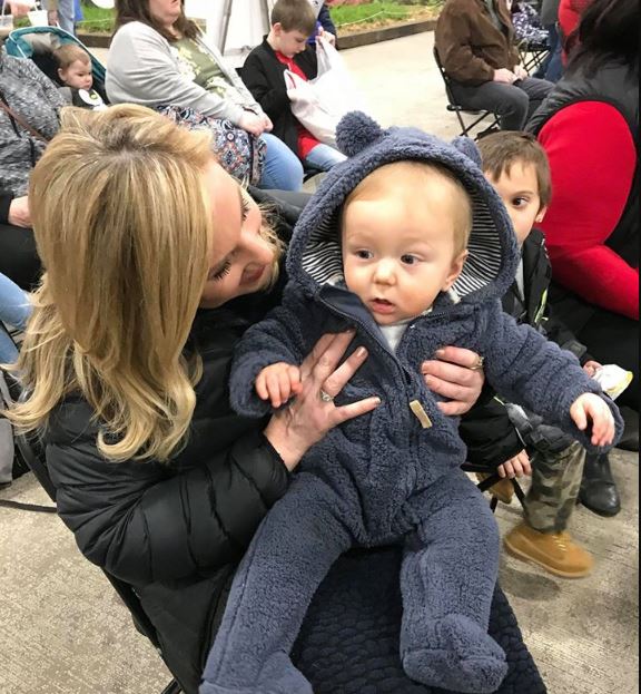 Janelle Stelson with her nephew