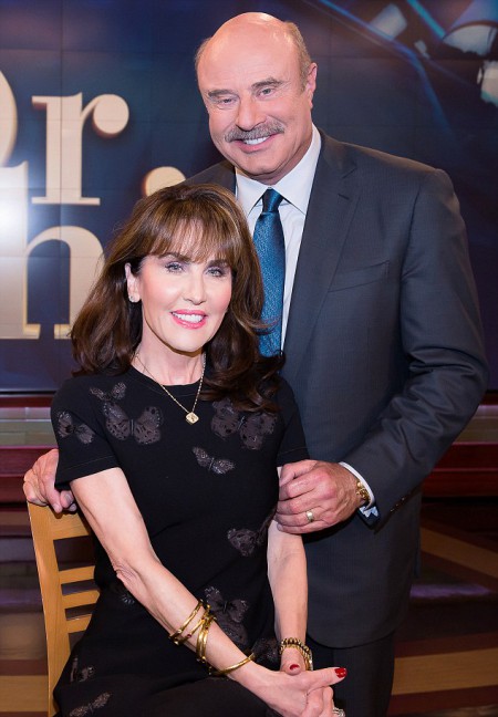Phil McGraw and Robin McGraw at the Dr. Phil show