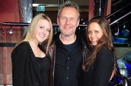 Anthony Head with his daughters, Emily and Daisy