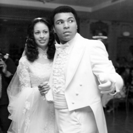 Muhammad Ali and Veronica Porche Ali's wedding day