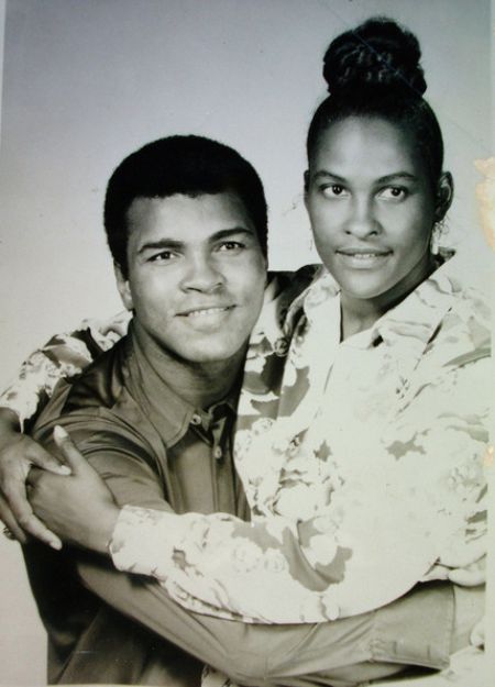 Muhammad Ali with his second wife, Khalilah Ali