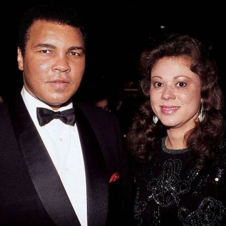 Muhammad Ali with his fourth wife, Lonnie Ali