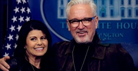 Jaye Sousoures with her husband Joe Maddon at the White House