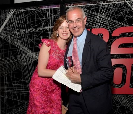 Photos of David Brooks and his wife Anne Snyder