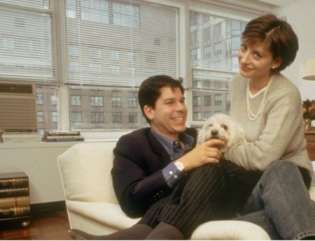  Jonathan Steinberg and Maria Bartiromo in their New York townhouse