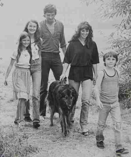 Gloria Steinem's late husband, David Bale with his children