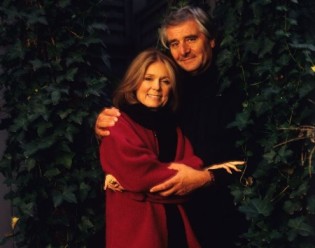 Gloria Steinem with her late husband, David Bale