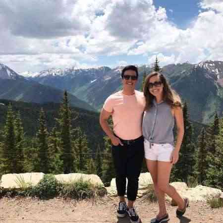 Kylie Bearse with her friend, Jordan Chavez at The Sundeck at Aspen Mountain on 13th July 2019.