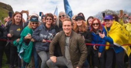 Cirdan Heughan's brother, Sam Heughan at the Bloodwise charity function