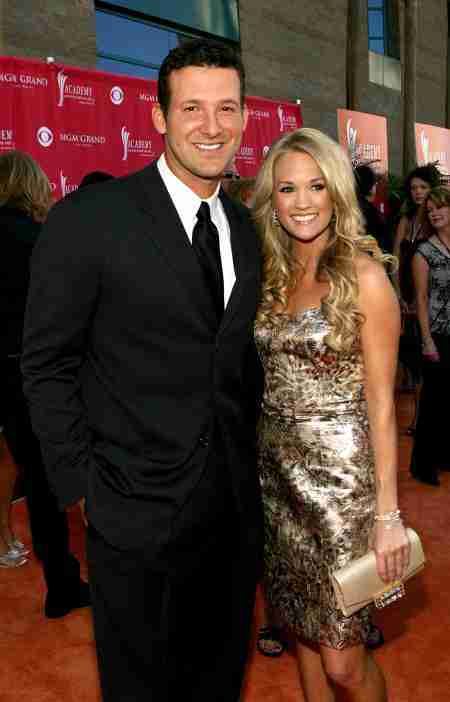 Carrie Underwood with her former partner, Tony Romo