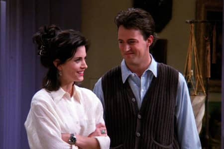Chandler and Monica on NBC sitcom, Friends