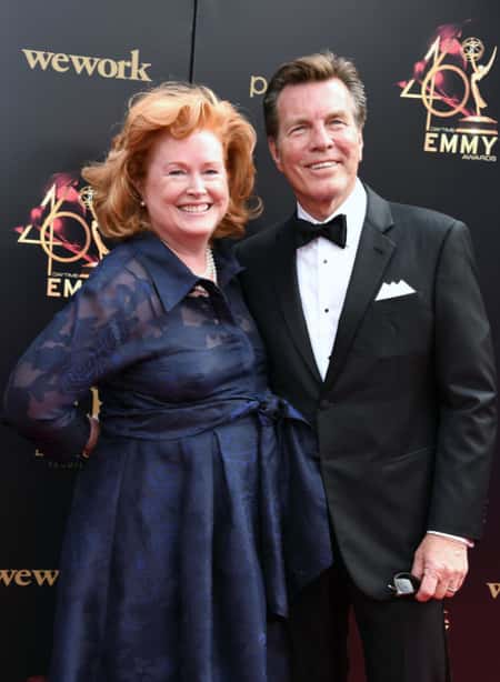 Peter Bergman with his wife Mariellen Bergman at the Emmy Award