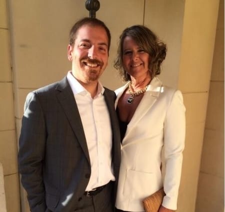 Chuck Todd and his wife Kristian Todd at a function