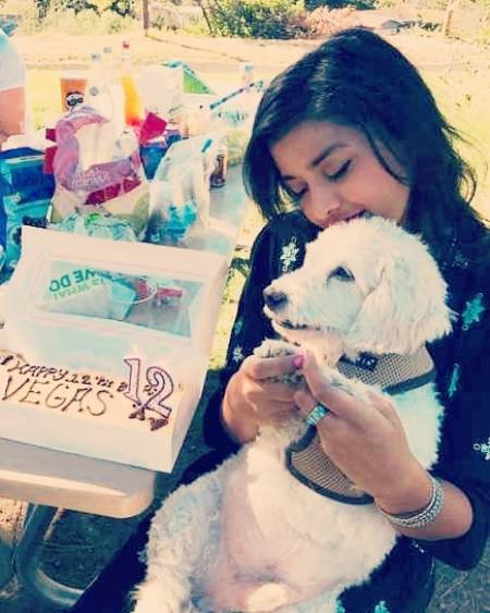 Tiya Sircar is celebrating her dog, Vegas' 12th birthday