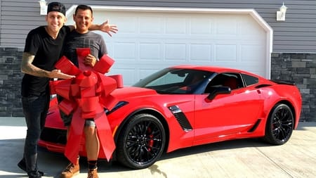 Roman bough a Corvette for his father on his birthday