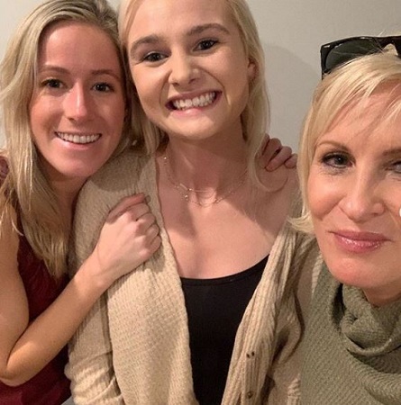 Mika Brzezinski with her daughters.