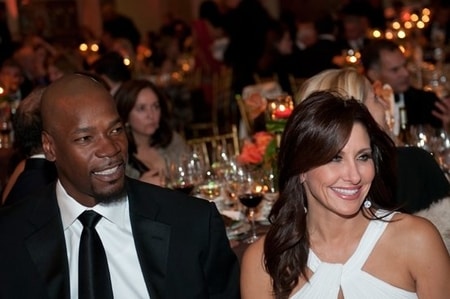 Heather Lufkins with her husband Cliff Robinson at an award event