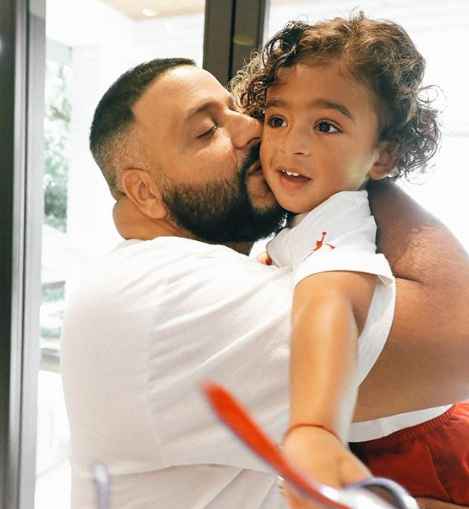 DJ Khaled with his son Ashad Tuck Khaled