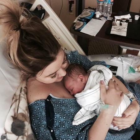 Billi Bruno's new born daughter