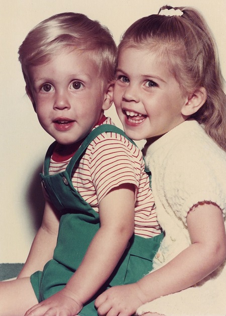 Tina Mickelson with her brother Phil  Mickelson