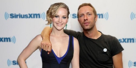 Jennifer Lawrence with her former boyfriend, Chris Martin