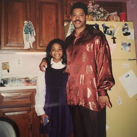 Nafessa Williams posted a picture with her father via Instagram on 17 June 2019
