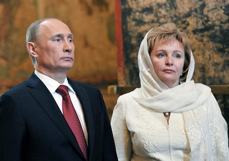 Yekaterina Putina's parents Vladimir Putin and Lyudmila Putina