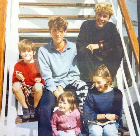 The childhood image of Alison and Anothony's five adorable children.