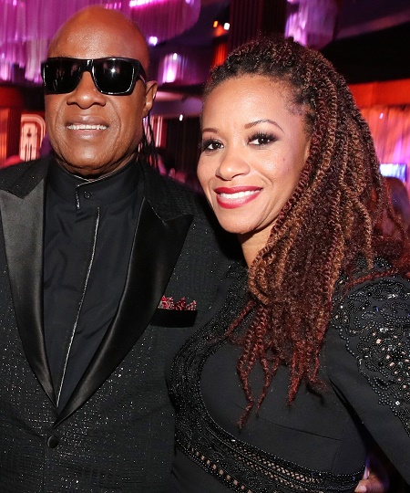Stevie Wonder and his current wife, Tomeeka Robyn Bracy