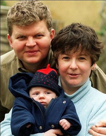 Image: Adrian with his wife Jane and daughter Evelyn