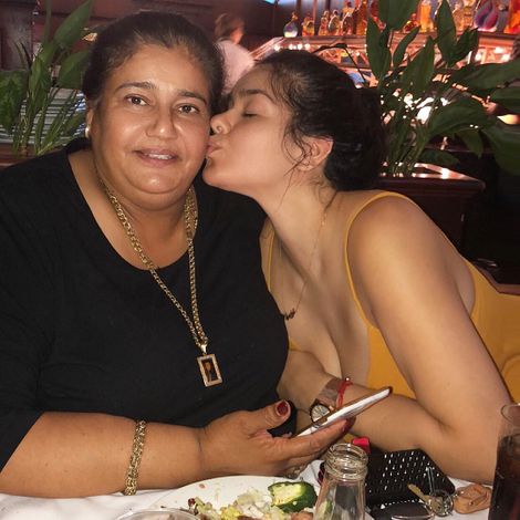 Graciela Montes with her mother, Mina Montes