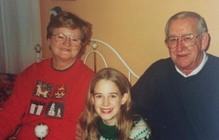 Young Brittany with her grandparents