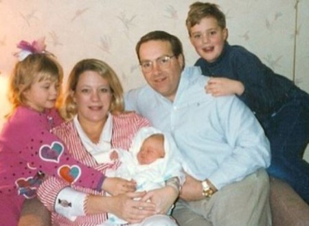 Katie Osborne with her family