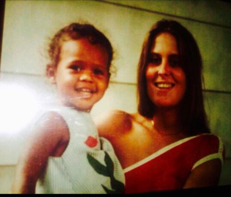 Tara Setmayer with her mother during her childhood