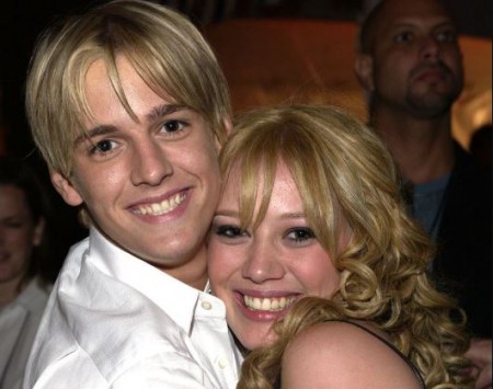 Aaron Carter and Hilary Duff; dating, Affair