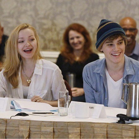 Mitchell Hope and Dove Cameron on Descendants