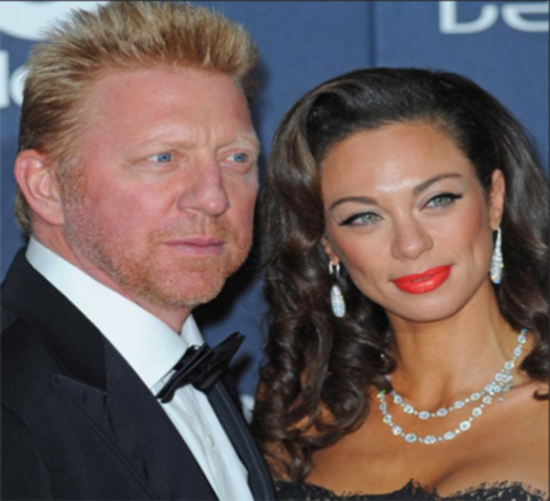 Model Lilly Becker with her former husband, Tennis payer Boris Becker