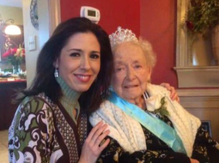 Photo of Maya Rodriguez with her late grandmother, E.M. Dulik who died at the age of 102