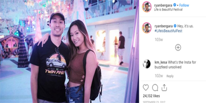 Ryan Buzzfeed was with his ex-girlfriend Helen Pan chilling.