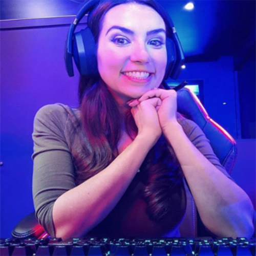 Trisha Hershberger creating content for her YouTube channel.